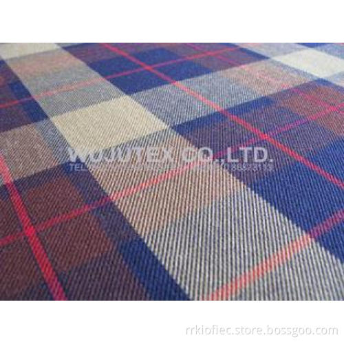 TR FABRIC 65% Polyester 35% Rayon Check Item No. WJY5257